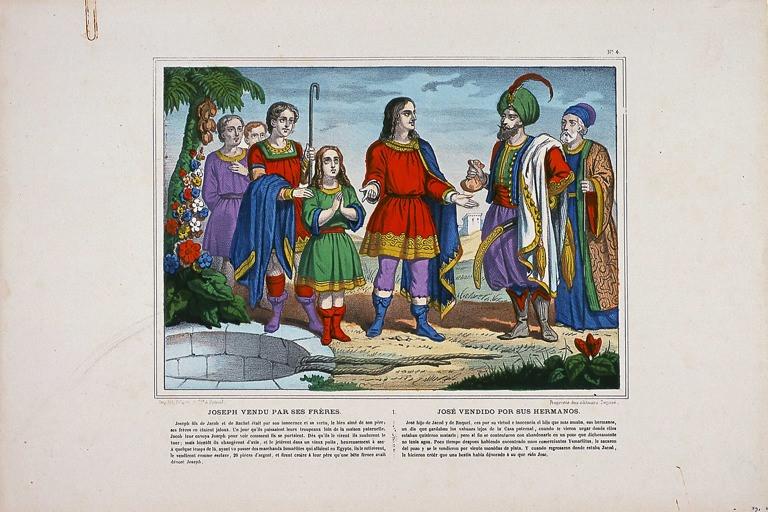 JOSEPH VENDU PAR SES FRERES. 1. N° 4 (titre inscrit, fr., esp.)_0