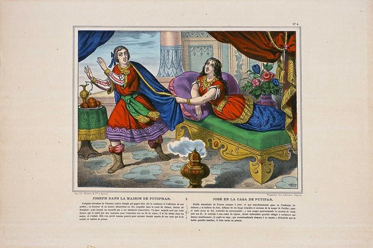 JOSEPH DANS LA MAISON DE PUTIPHAR. 2. N° 4 (titre inscrit, fr., esp.)_0