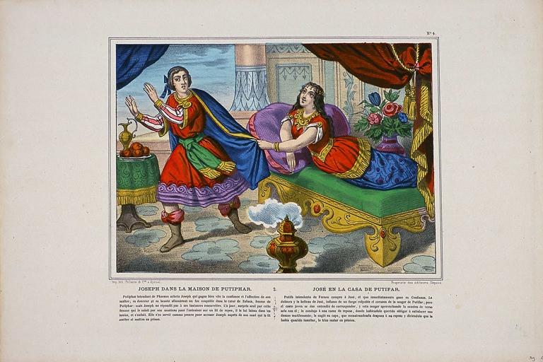 JOSEPH DANS LA MAISON DE PUTIPHAR. 2. N° 4 (titre inscrit, fr., esp.)_0