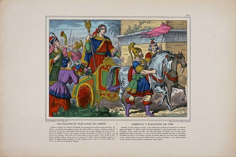 DELIVRANCE ET ELEVATION DE JOSEPH. 3. N° 4 (titre inscrit, fr., esp.)_0