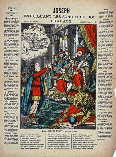 JOSEPH / EXPLIQUANT LES SONGES DU ROI / PHARAON. (titre inscrit)_0