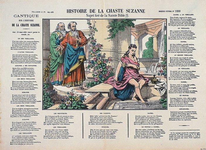 HISTOIRE DE LA CHASTE SUZANNE. / Sujet tiré de la Sainte Bible (1). (titre inscrit)_0