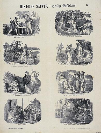 HISTOIRE SAINTE - Heilige Geschichte. 3. (titre inscrit, fr., all.)_0