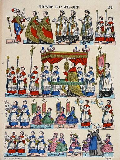 PROCESSION DE LA FETE - DIEU. 459. (titre inscrit)_0