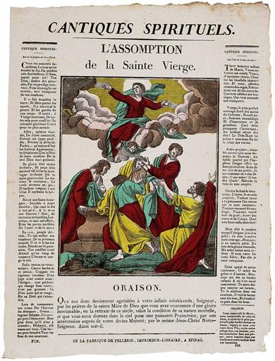 CANTIQUE SPIRITUEL. / L'ASSOMPTION / de la Sainte Vierge. (titre inscrit), François Georgin, 1796-1827