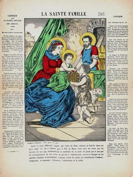 LA SAINTE FAMILLE. 246. (titre inscrit), 1859 dépôt légal