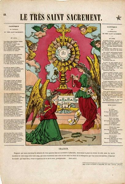 LE TRES SAINT SACREMENT. 69 (titre inscrit), Firmin Gillot, 1869 dépôt légal