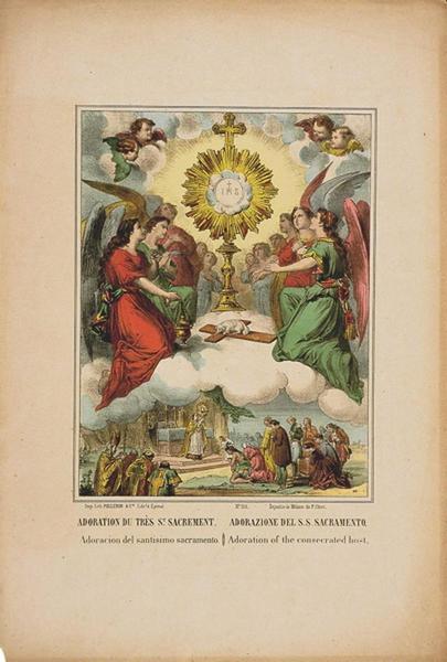 ADORATION DU TRES SAINT SACREMENT. (titre inscrit, fr., it., esp., angl.)_0