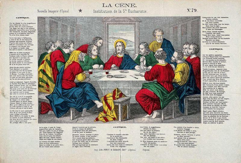 LA CENE. / Institution de la Ste Eucharistie. N° 79 (titre inscrit)_0