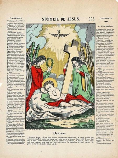 SOMMEIL DE JESUS. 225. (titre inscrit), 1875 dépôt légal