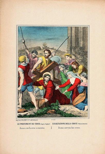 LE PORTEMENT DE CROIX (D'après Raphaël) (titre inscrit, fr., it., esp. angl.)_0