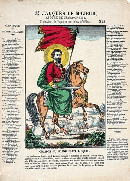 St. JACQUES LE MAJEUR, / APOTRE DE JESUS-CHRIST, / Protecteur de l'Espagne contre les Infidèles. 344. (titre inscrit)_0