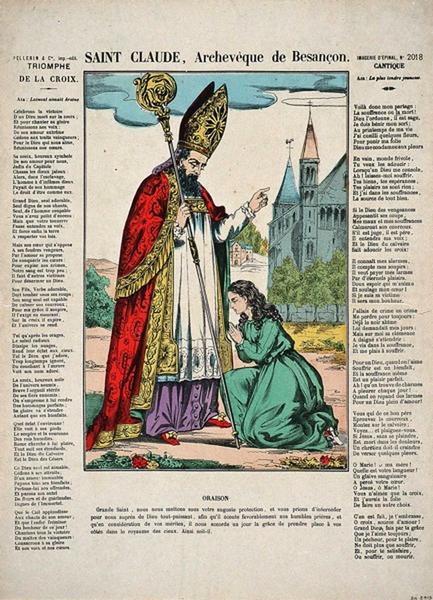 SAINT CLAUDE, ARCHEVEQUE DE BESANCON. (titre inscrit), 1875 dépôt légal