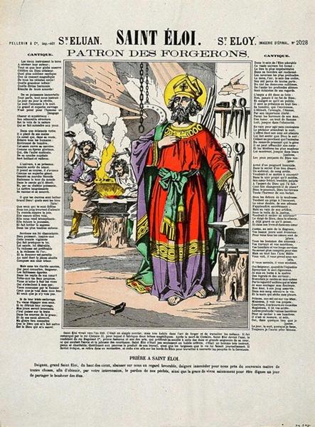 SAINT ELOI / PATRON DES FORGERONS. (titre inscrit fr., esp., angl.)_0