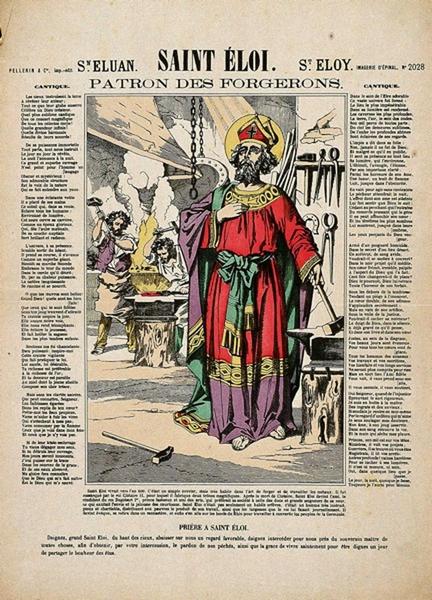 SAINT ELOI / PATRON DES FORGERONS. (titre inscrit fr., esp., angl.)_0