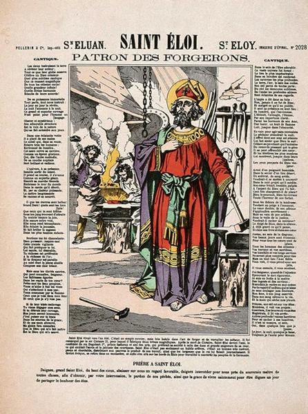 SAINT ELOI / PATRON DES FORGERONS. (titre inscrit fr., esp., angl.)_0