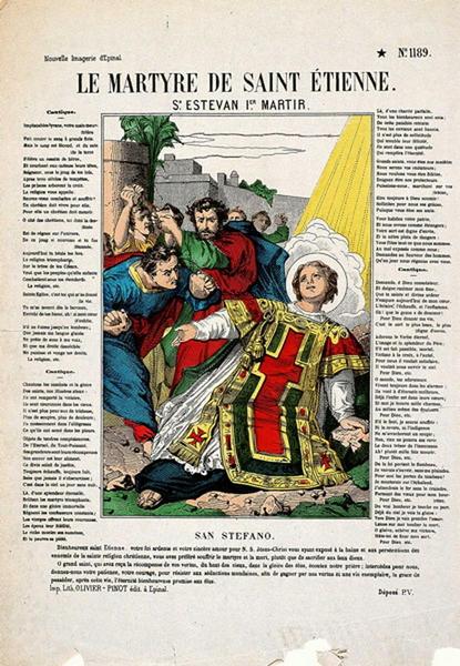 LE MARTYRE DE SAINT ETIENNE. N°1189. (titre inscrit fr., angl.)_0