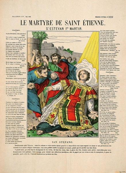 LE MARTYRE DE SAINT ETIENNE. (titre inscrit fr., angl.)_0