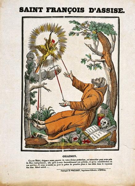 SAINT FRANCOIS D'ASSISE. (titre inscrit), François Georgin, 1822 dépôt légal