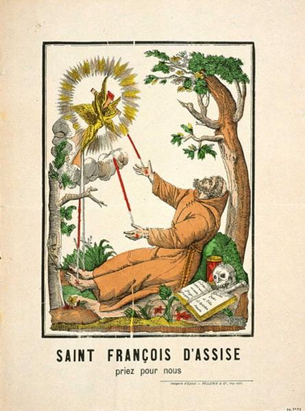 SAINT FRANCOIS D'ASSISE / priez pour nous (titre inscrit), François Georgin, 1822 dépôt légal