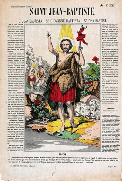 SAINT JEAN-BAPTISTE. N°1193. (titre inscrit fr., esp., it., angl.)_0