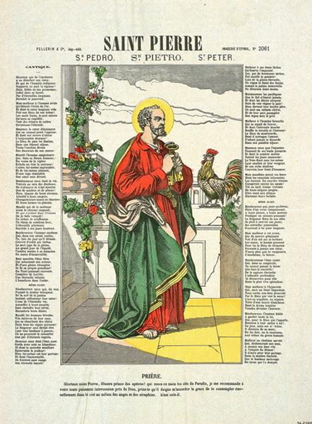 SAINT PIERRE (titre inscrit fr., esp., it., angl.)