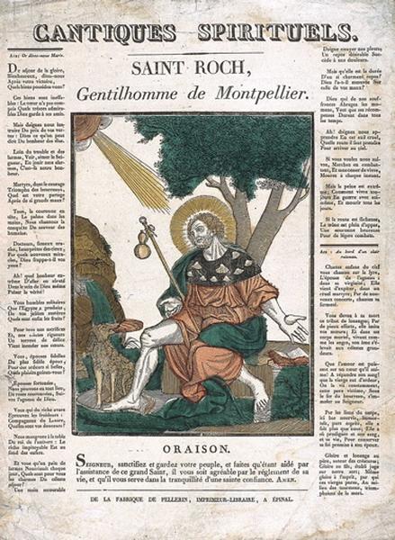 CANTIQUES SPIRITUELS. / SAINT ROCH, Gentilhomme de Montpellier. (titre inscrit)_0