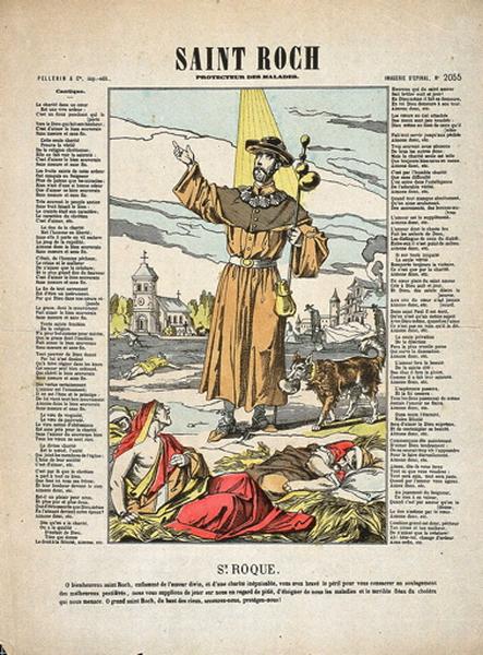 SAINT ROCH / PROTECTEUR DES MALADES. (titre inscrit)