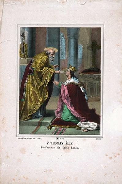 St. THOMAS ELIE / Confesseur de Saint Louis. N°267. (titre inscrit)_0