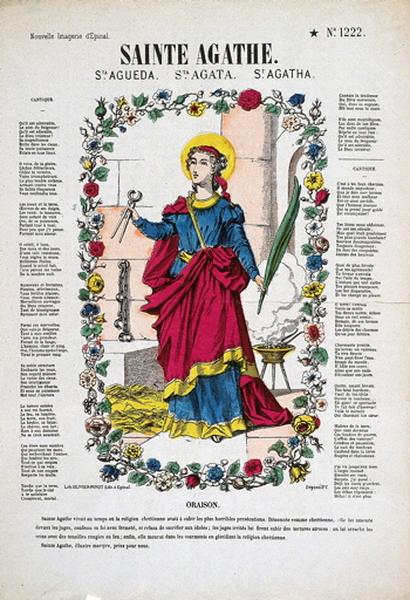 SAINTE AGATHE. N°1222. (titre inscrit), Olivier-Pinot, 1875 dépôt légal