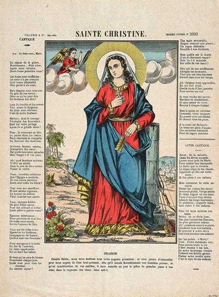 SAINTE CHRISTINE. (titre inscrit)