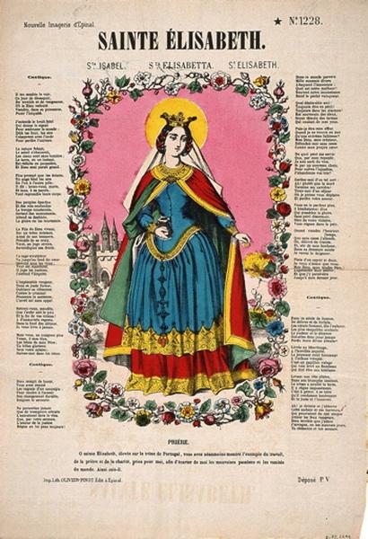 SAINTE ELISABETH. N°.1228. (titre inscrit fr., it., esp., angl.), Olivier-Pinot, 1875 dépôt légal