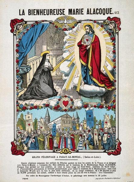LA BIENHEUREUSE MARIE ALACOQUE. 413. (titre inscrit)_0