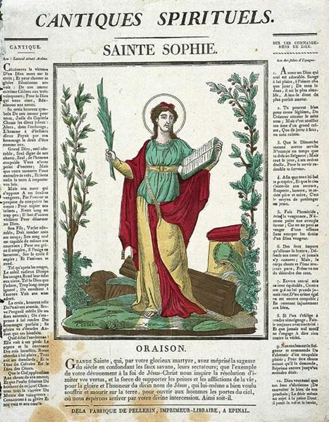 CANTIQUES SPIRITUELS. / SAINTE SOPHIE. (titre inscrit)_0