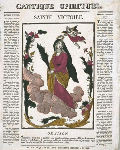 CANTIQUE SPIRITUEL. / SAINTE VICTOIRE. (titre inscrit), François Georgin, 1822 dépôt légal