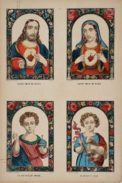 SACRE COEUR DE JESUS. / SACRE COEUR DE MARIE. / LE SAUVEUR DU MONDE. / LE PETIT St. JEAN N°1 (titre inscrit)_0