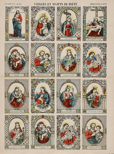 VIERGE ET SUJETS DE PIETE. (titre inscrit)_0