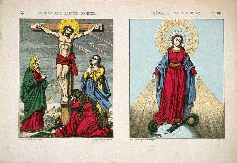 CHRIST AUX SAINTES FEMMES. / MEDAILLE MIRACULEUSE. N°.381. (titre inscrit)_0
