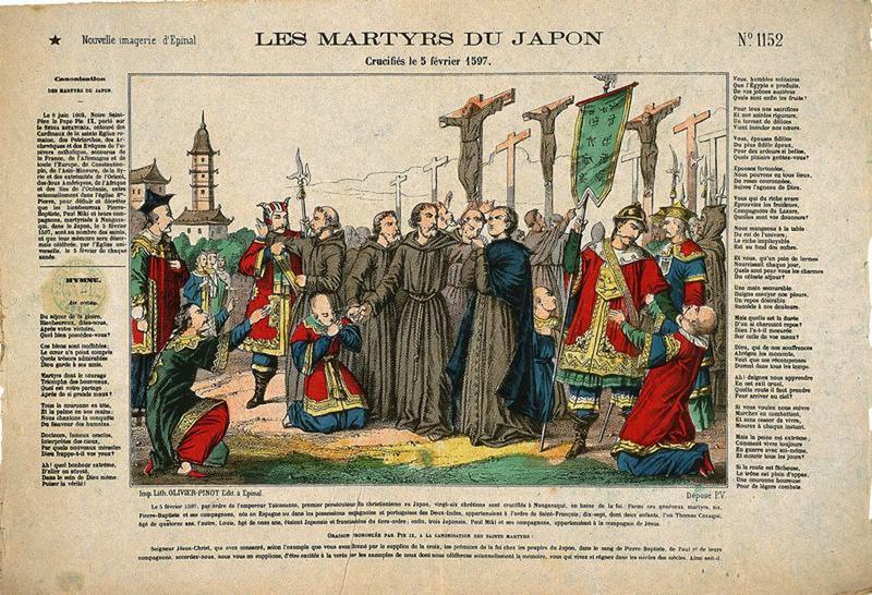 Les martyrs du Japon / Crucifiés le 5 février 1597. N°.1152 (titre inscrit)_0