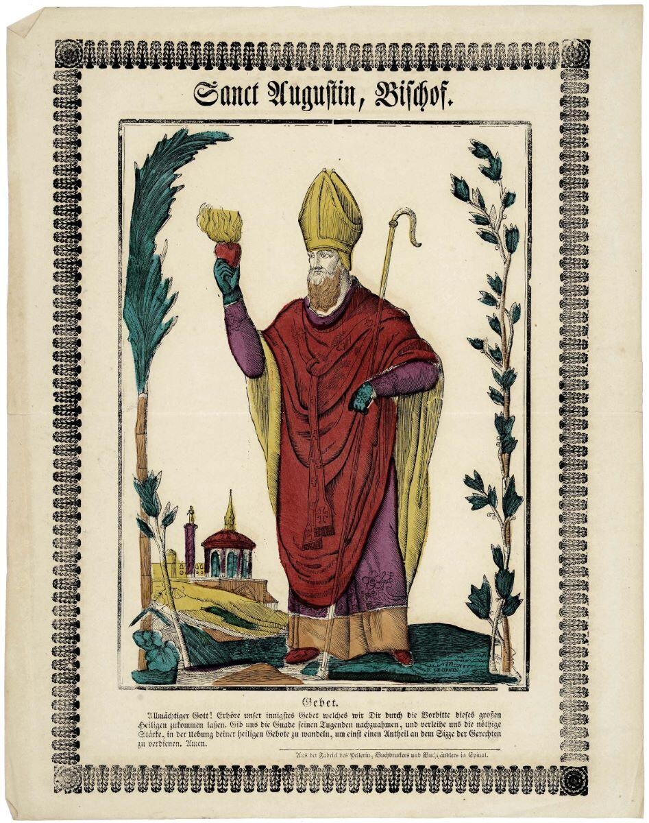 Sanct Augustin, Bischof. (titre inscrit all.), François Georgin, 1822 dépôt légal
