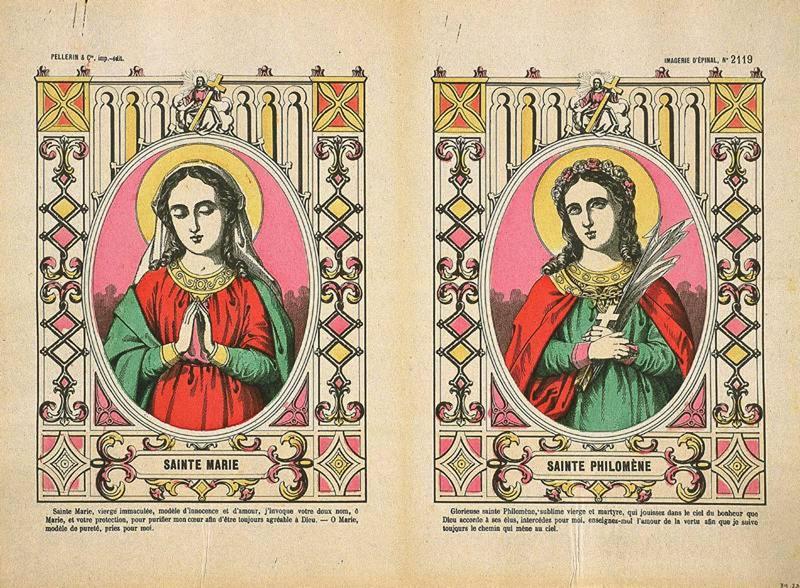 SAINTE MARIE. / SAINTE PHILOMENE. (titre inscrit)_0
