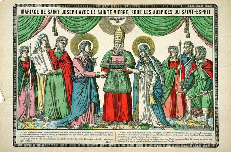 MARIAGE DE SAINT JOSEPH AVEC LA SAINTE VIERGE, SOUS LES AUSPICES DU SAINT ESPRIT 158 (titre inscrit) — François Georgin