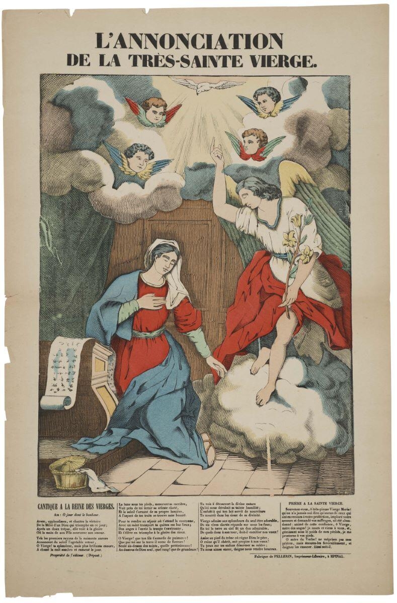 L'ANNONCIATION / DE LA TRES-SAINTE VIERGE. (titre inscrit), Louis de Boullogne, 1839 dépôt légal