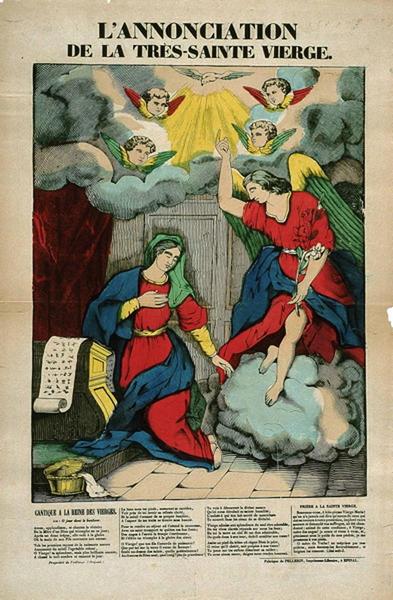 L'ANNONCIATION / DE LA TRES-SAINTE VIERGE. (titre inscrit), Louis Boullogne, 1839 dépôt légal