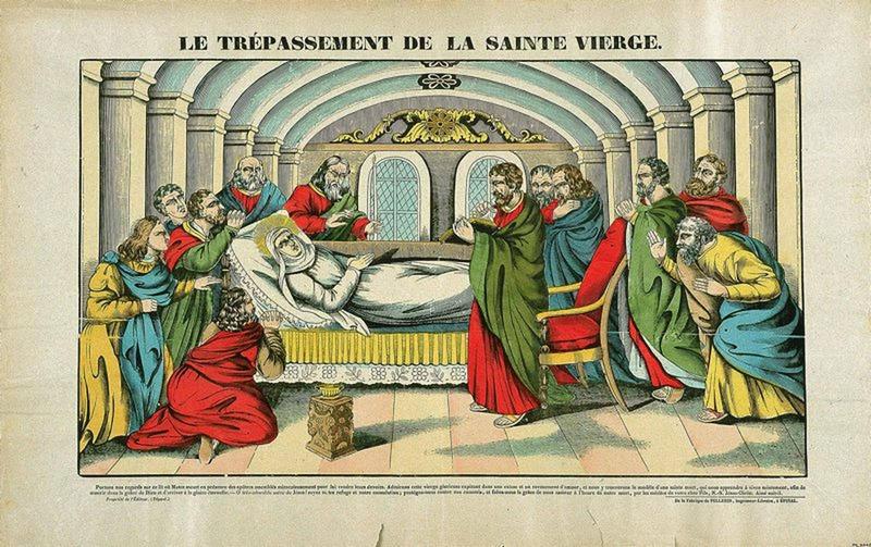 LE TREPASSEMENT DE LA SAINTE VIERGE. (titre inscrit)_0