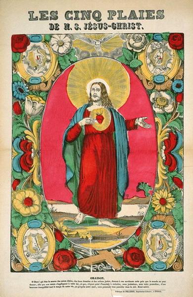 LES CINQ PLAIES / DE N.S. JESUS-CHRIST. (titre inscrit), 1838 dépôt légal