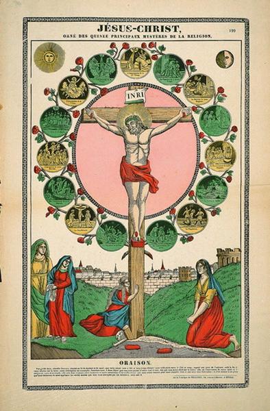 JESUS-CHRIST, / ORNE DES QUINZE PRINCIPAUX MYSTERES DE LA RELIGION. 199 (titre inscrit)_0