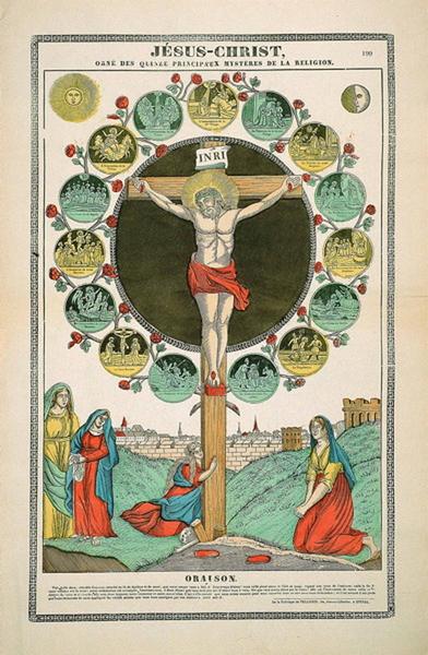 JESUS-CHRIST, / ORNE DES QUINZE PRINCIPAUX MYSTERES DE LA RELIGION. 199 (titre inscrit)_0