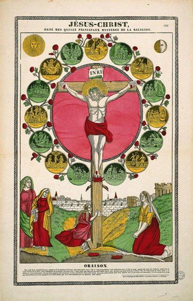 JESUS-CHRIST, / ORNE DES QUINZE PRINCIPAUX MYSTERES DE LA RELIGION. 199 (titre inscrit)_0