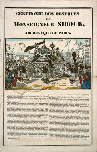 CEREMONIE DES OBSEQUES / DE / MONSEIGNEUR SIBOUR, / ARCHEVEQUE DE PARIS. (titre inscrit)_0